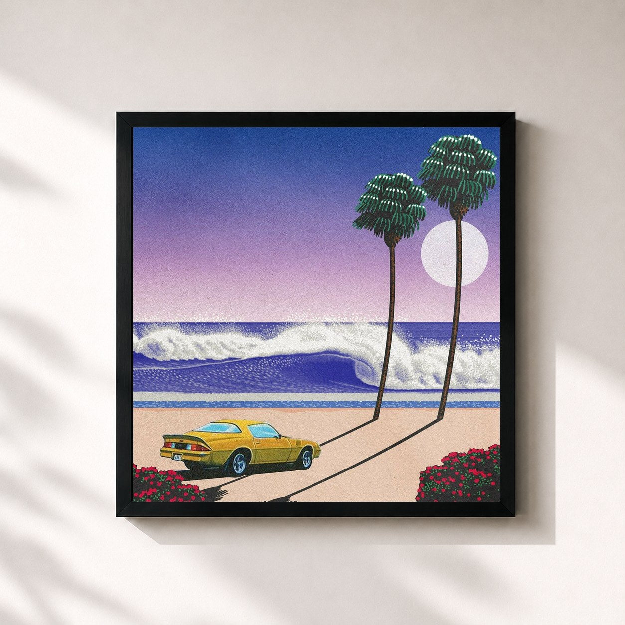 #noir Tableau carré de l'album From the sea. de Bolden., cadre noir 32x32 cm