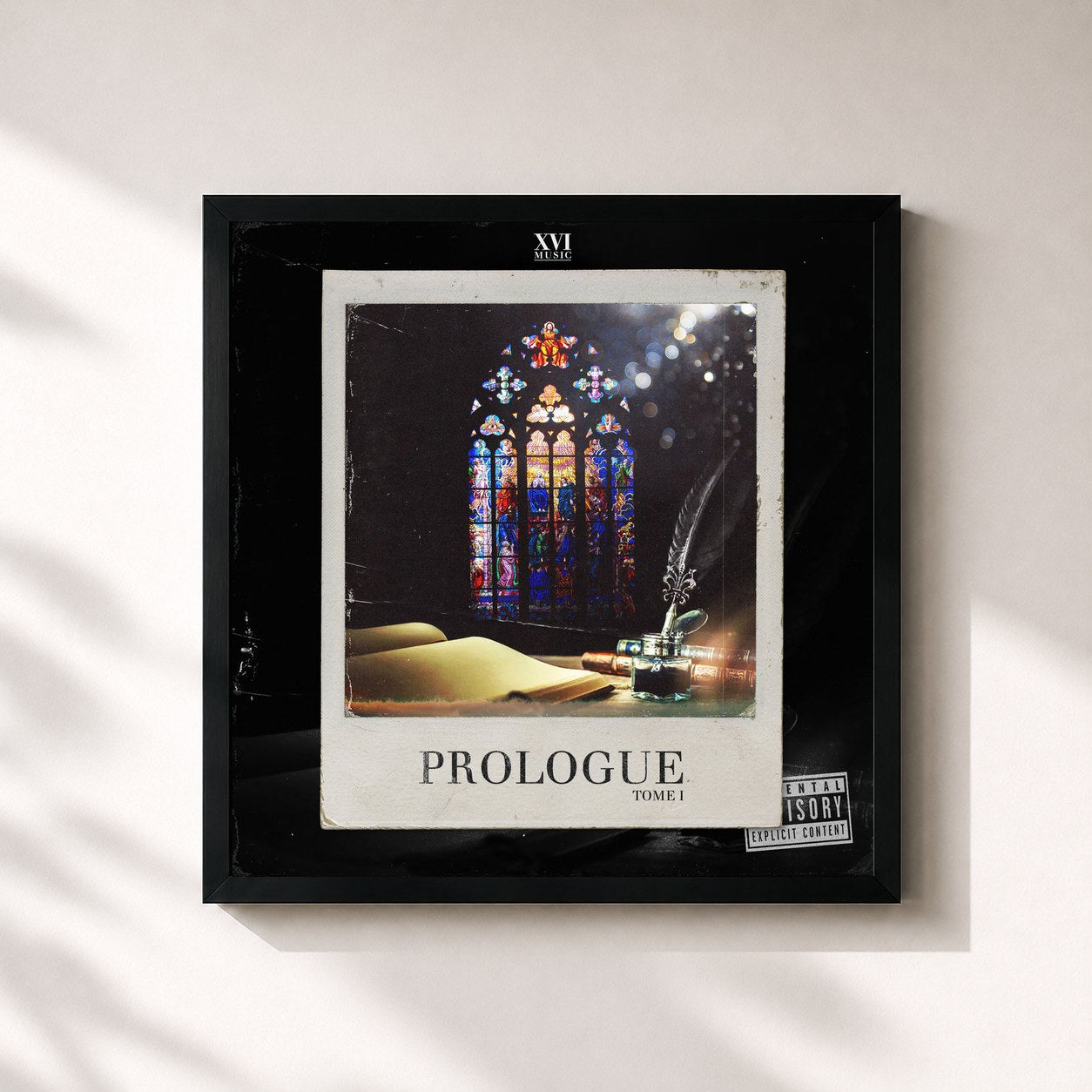 #noir Tableau carré de l'album Prologue (Tome 1) de Seizur, cadre noir 32x32 cm