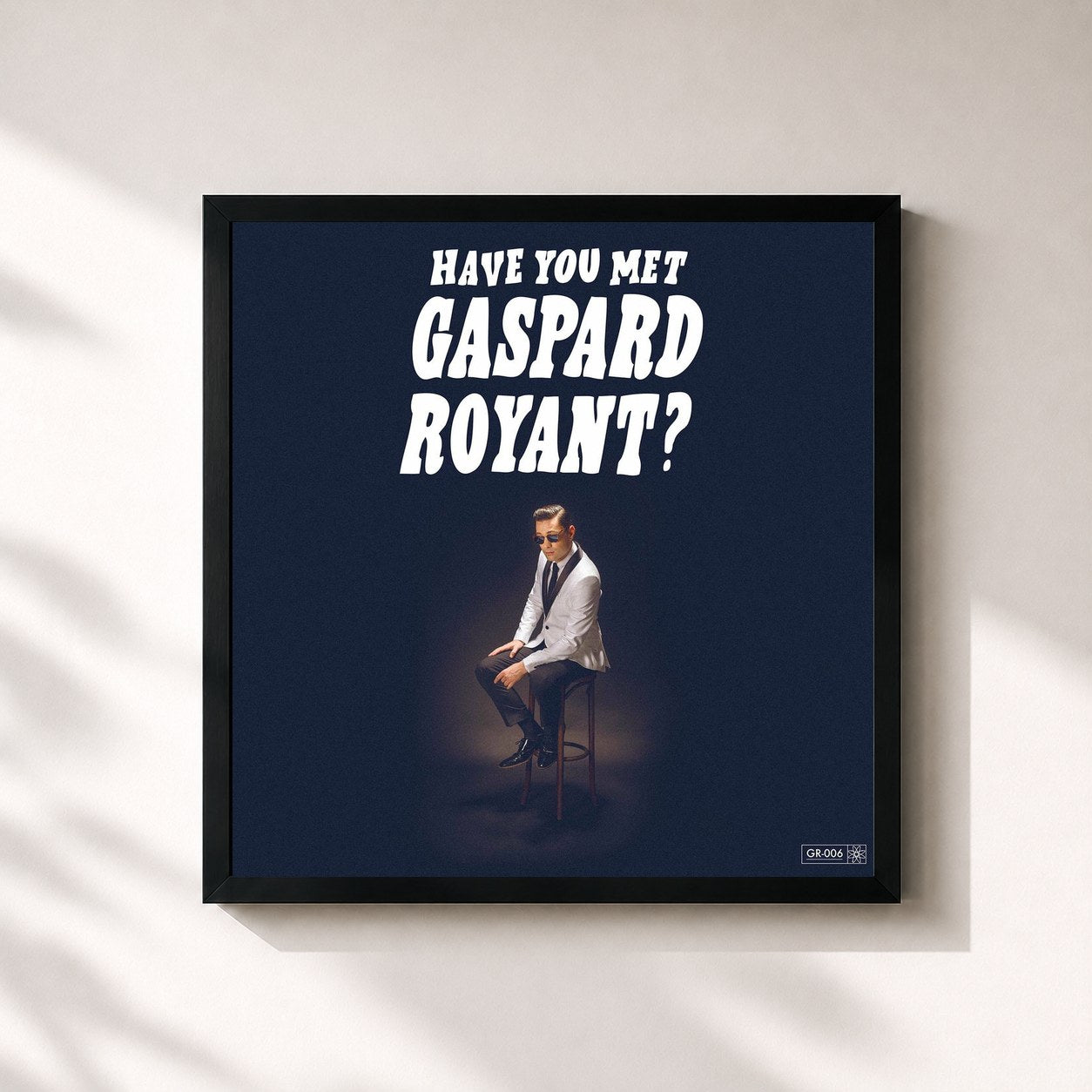 #noir Tableau carré de l'album Have You Met Gaspard Royant? de Gaspard Royant, cadre noir 32x32 cm