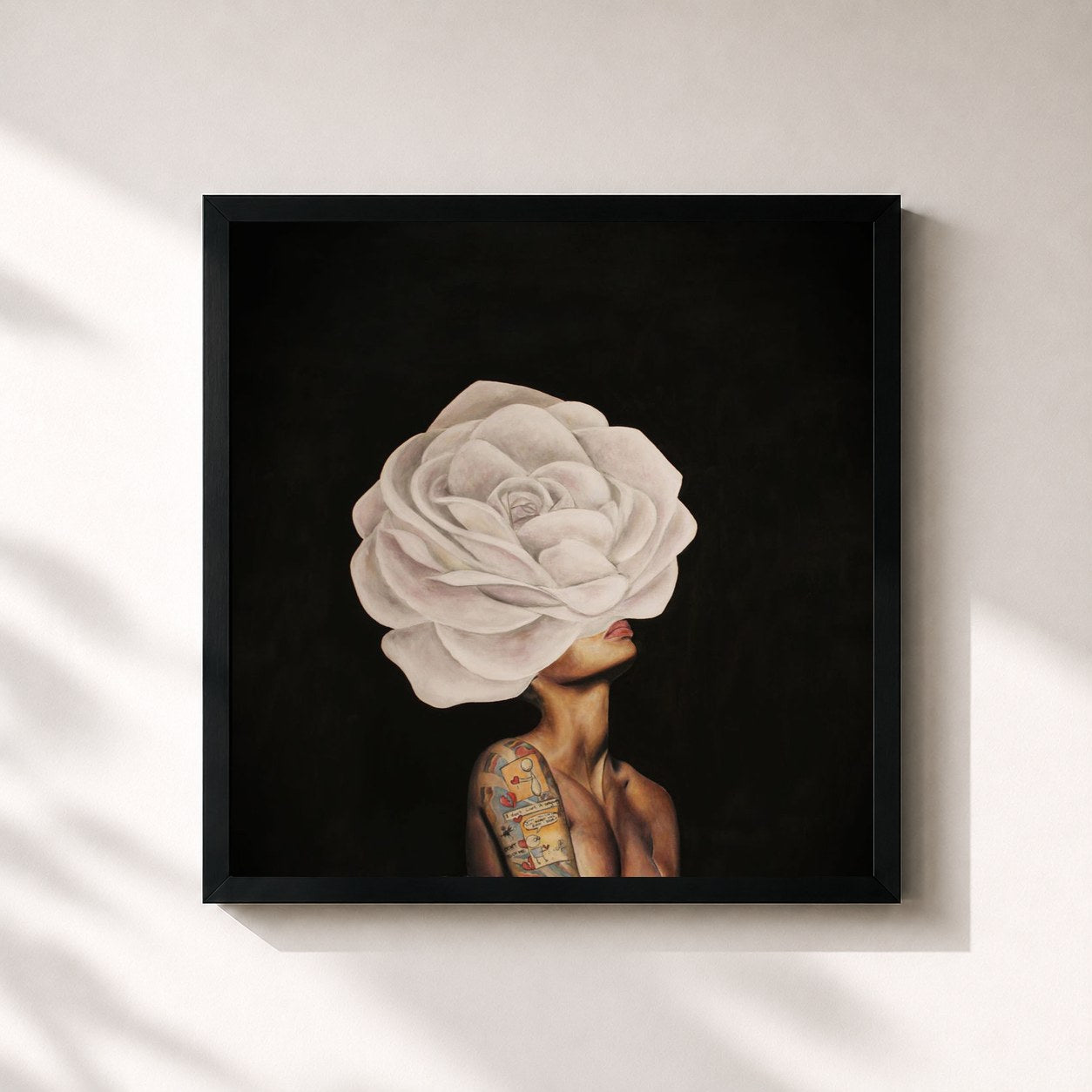 #noir Tableau carré de l'album KIMBERLY: The People I Used to Know de K. Michelle, cadre noir 32x32 cm