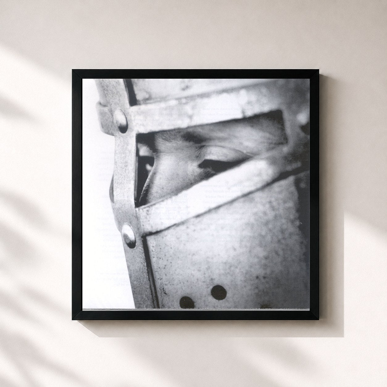 #noir Tableau carré de l'album Another Lonely Soul de Novastar, cadre noir 32x32 cm