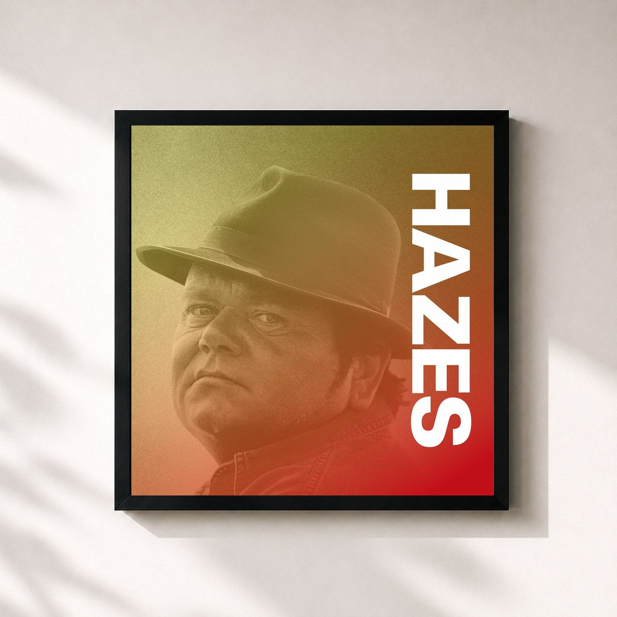 #noir Tableau carré de l'album Zomer de André Hazes, cadre noir 32x32 cm