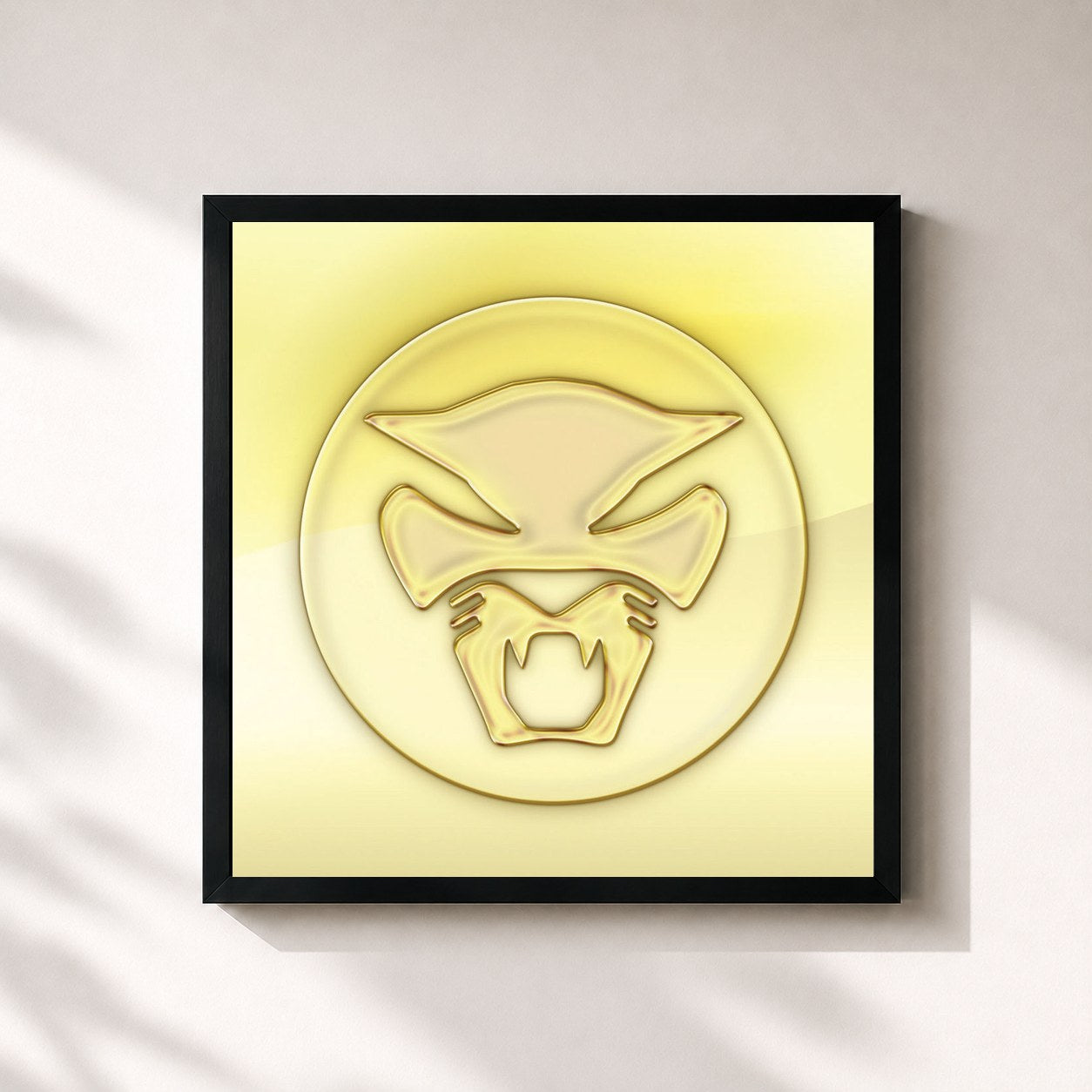 #noir Tableau carré de l'album The Golden Age of Apocalypse de Thundercat, cadre noir 32x32 cm