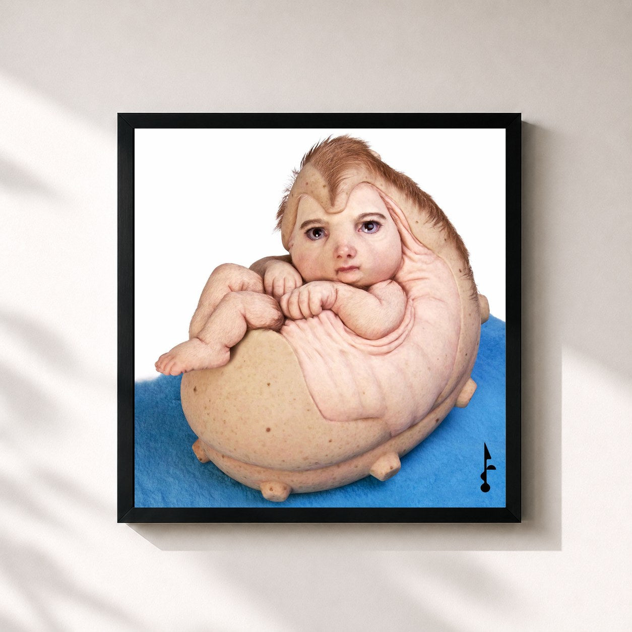 #noir Tableau carré de l'album So!YoON! de So!YoON!, cadre noir 32x32 cm