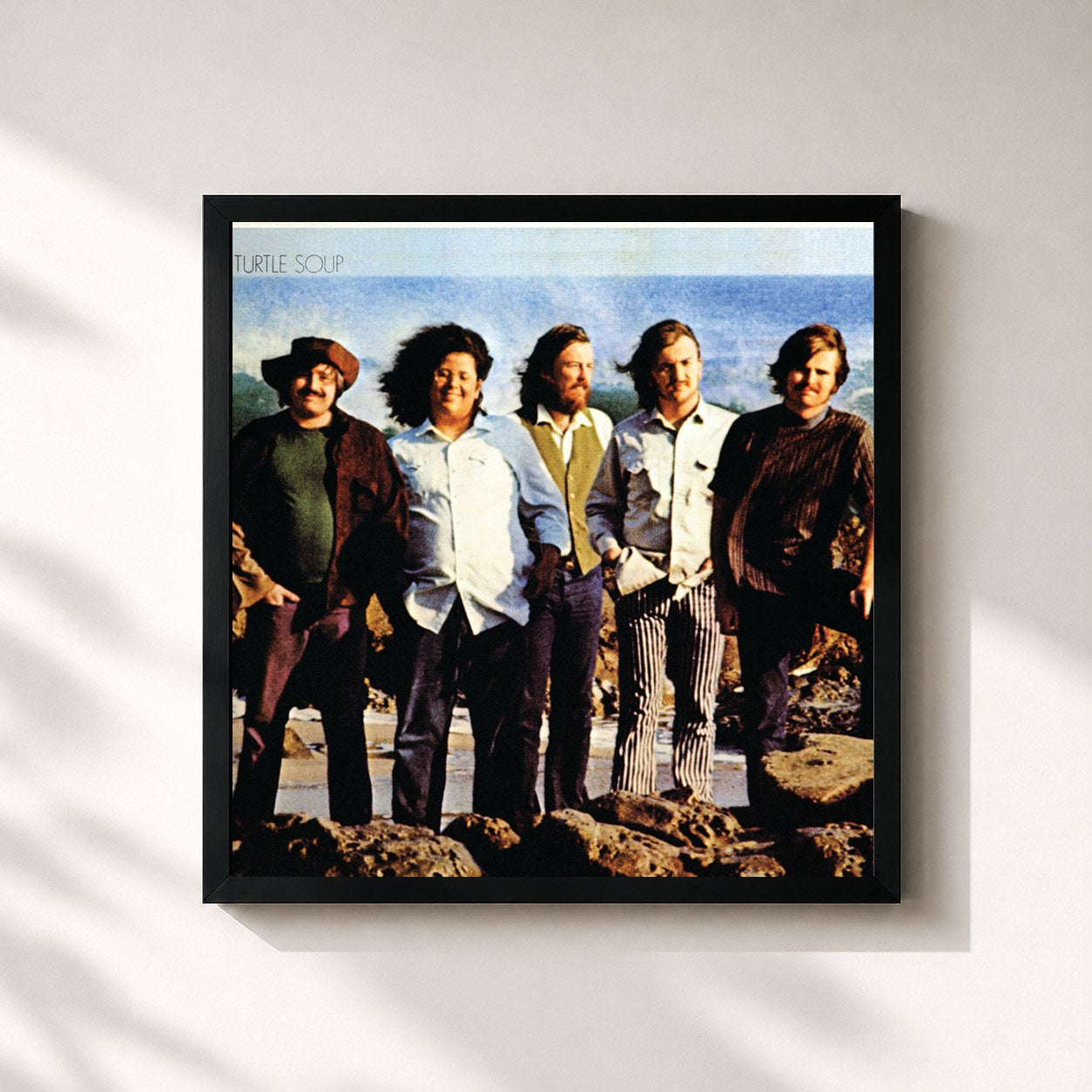 #noir Tableau carré de l'album Turtle Soup (Deluxe Version) de The Turtles, cadre noir 32x32 cm