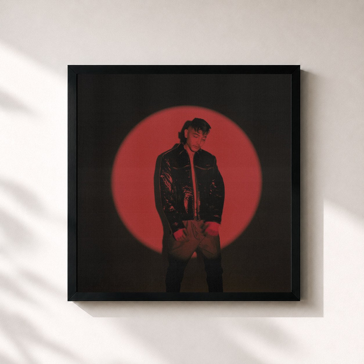 #noir Tableau carré de l'album Adeus Tokyo Part II de JAPA, cadre noir 32x32 cm