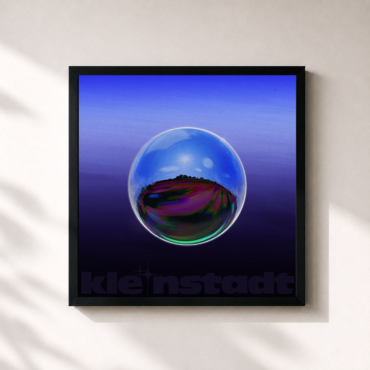 #noir Tableau carré de l'album Kleinstadt (Deluxe) de RIN, cadre noir 32x32 cm