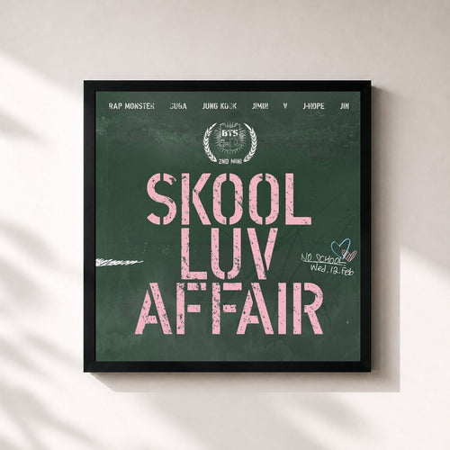 BTS · Skool Luv Affair — Affiche encadrée