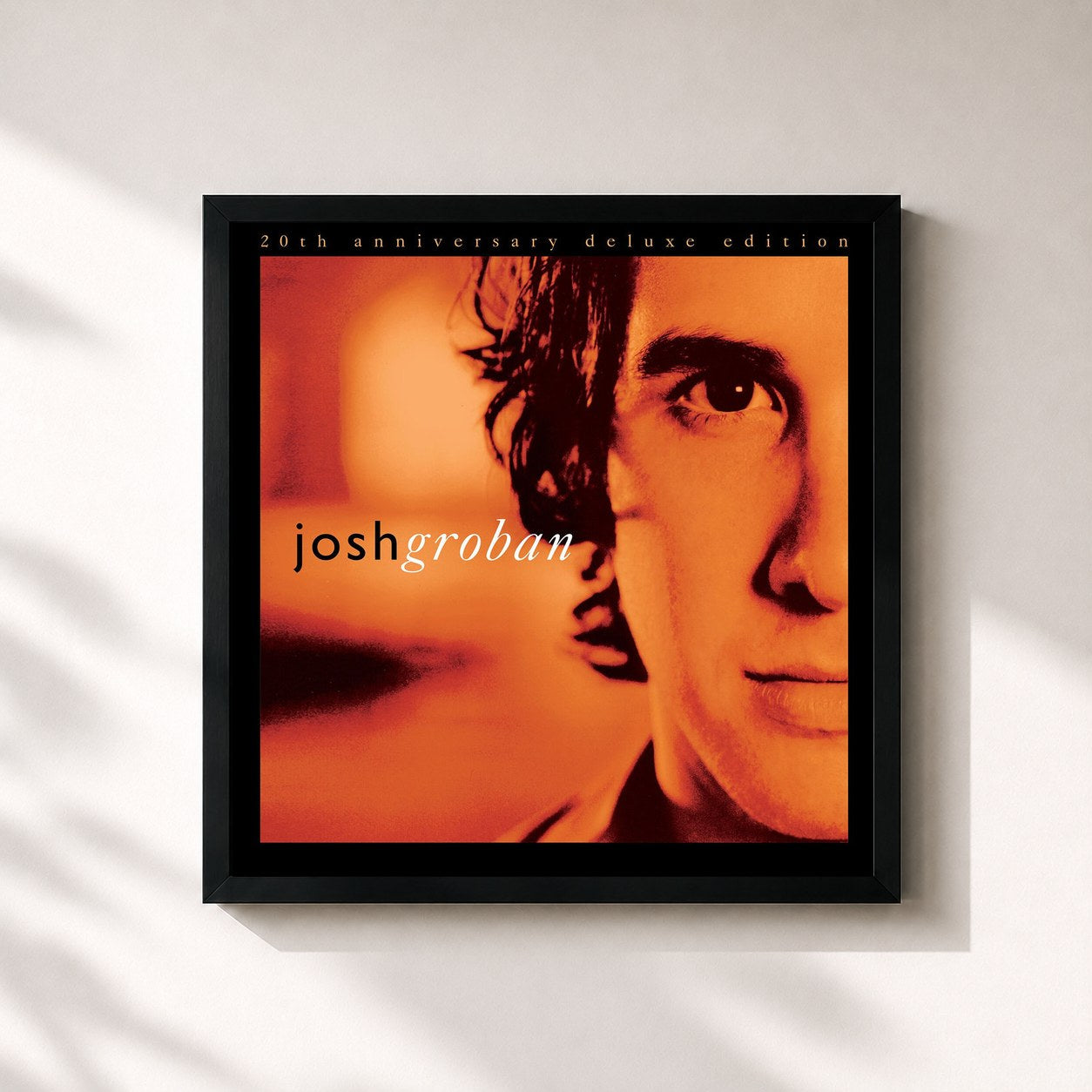 #noir Tableau carré de l'album Closer (20th Anniversary Deluxe Edition) de Josh Groban, cadre noir 32x32 cm