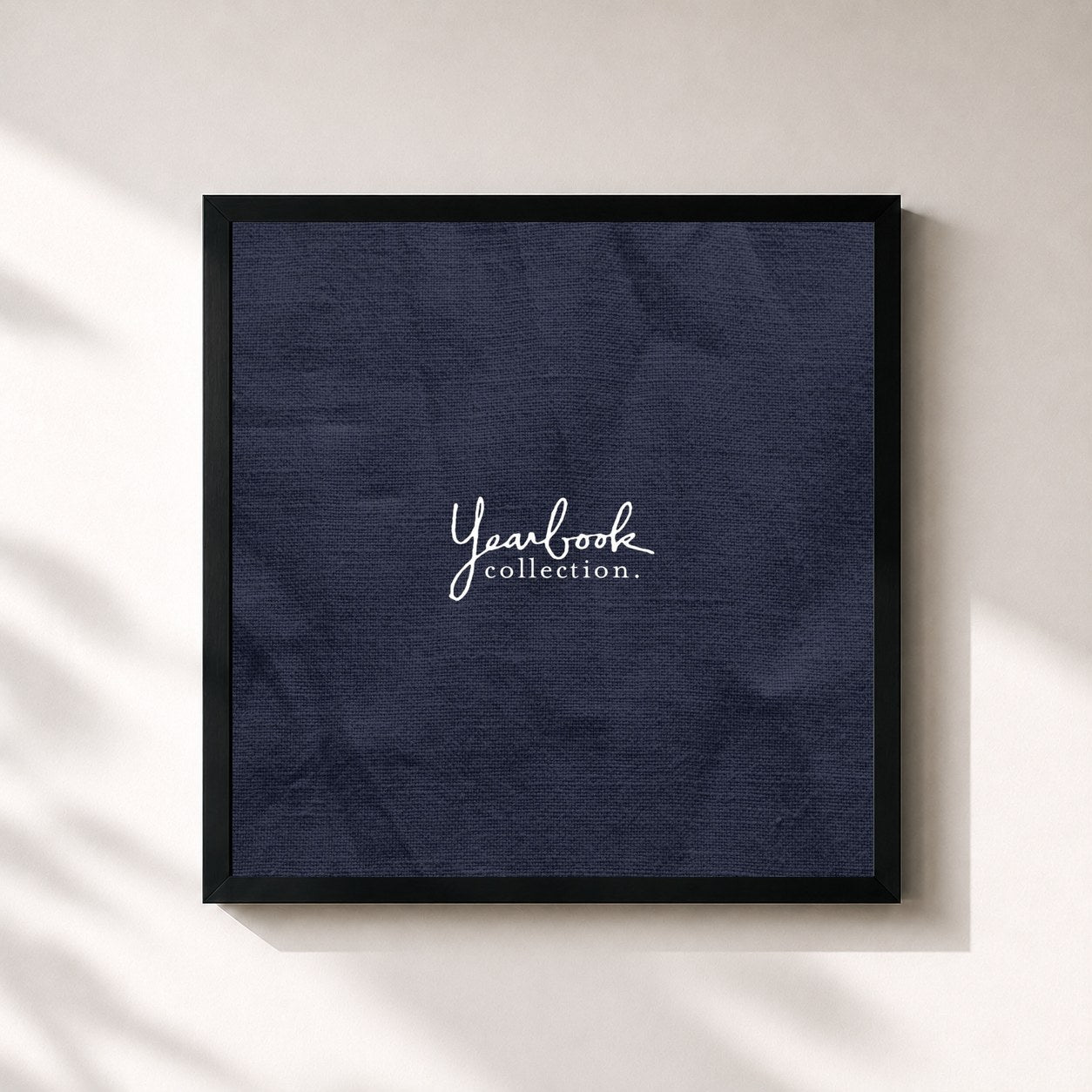 #noir Tableau carré de l'album Yearbook de Sleeping At Last, cadre noir 32x32 cm