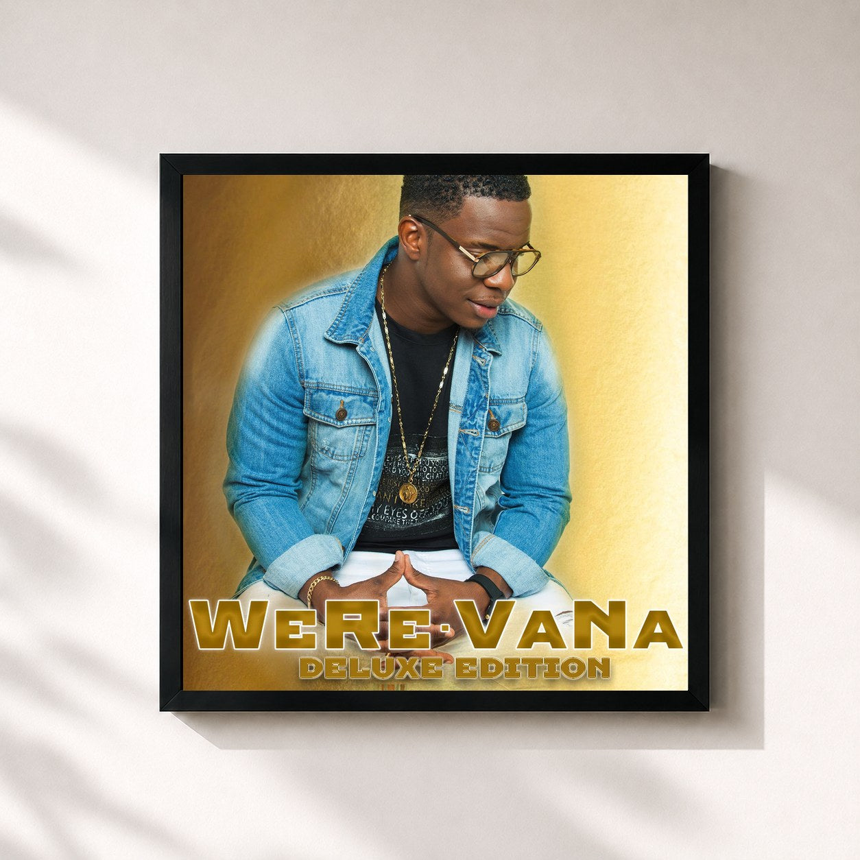 #noir Tableau carré de l'album Were-Vana (Deluxe Edition) de Were Vana, cadre noir 32x32 cm