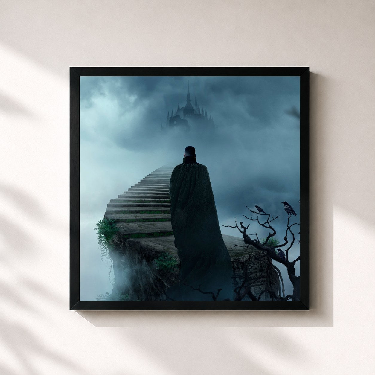 #noir Tableau carré de l'album Inferno de Kant (Deluxe) de KANT, cadre noir 32x32 cm