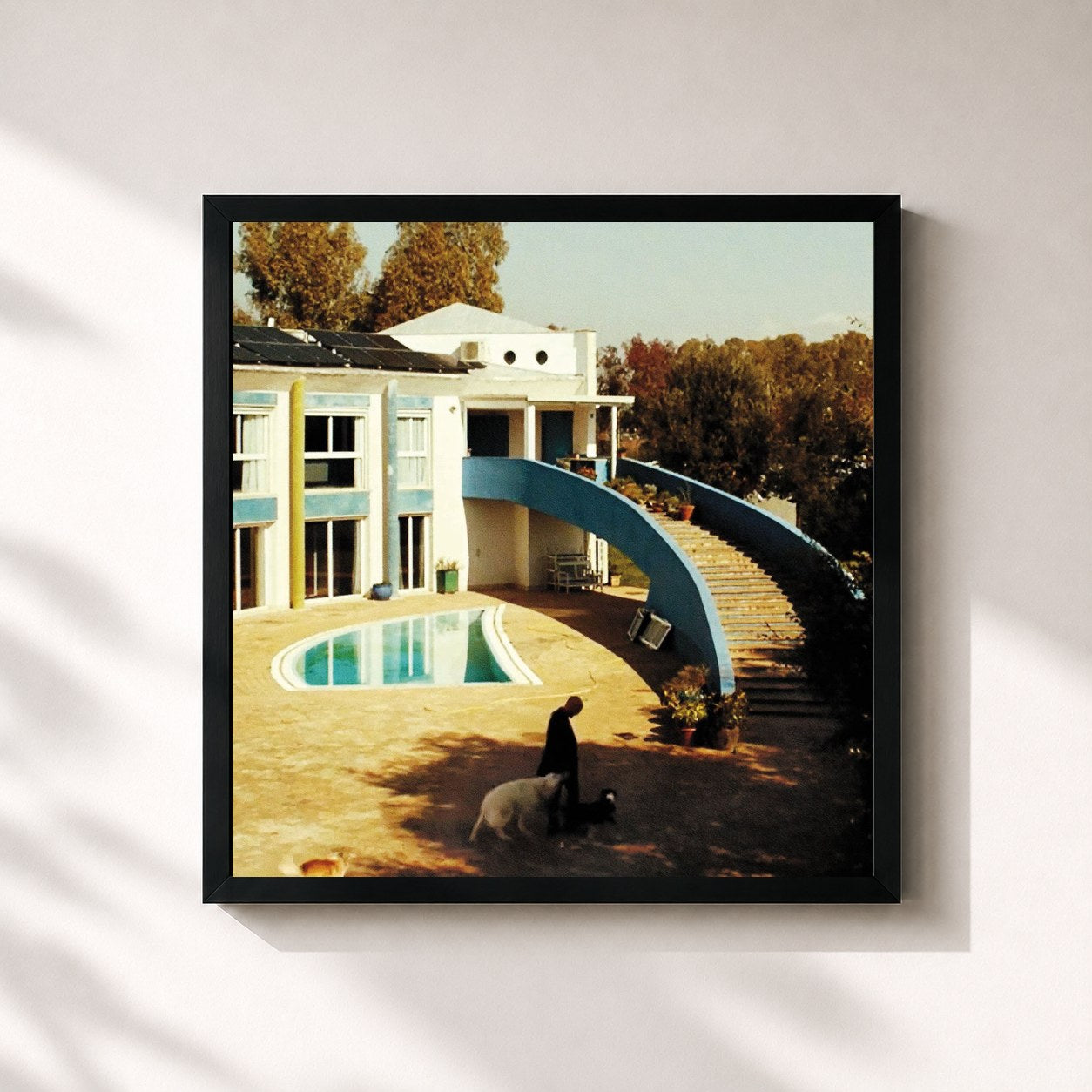 #noir Tableau carré de l'album AMERICA LATINA (music inspired by the film) de Verdena, cadre noir 32x32 cm