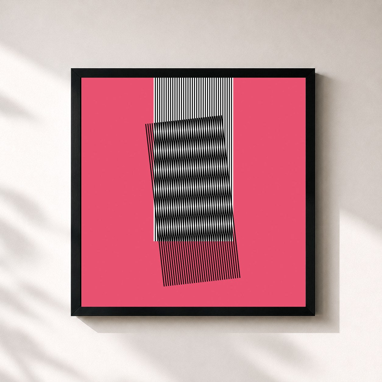 #noir Tableau carré de l'album Why Make Sense? de Hot Chip, cadre noir 32x32 cm