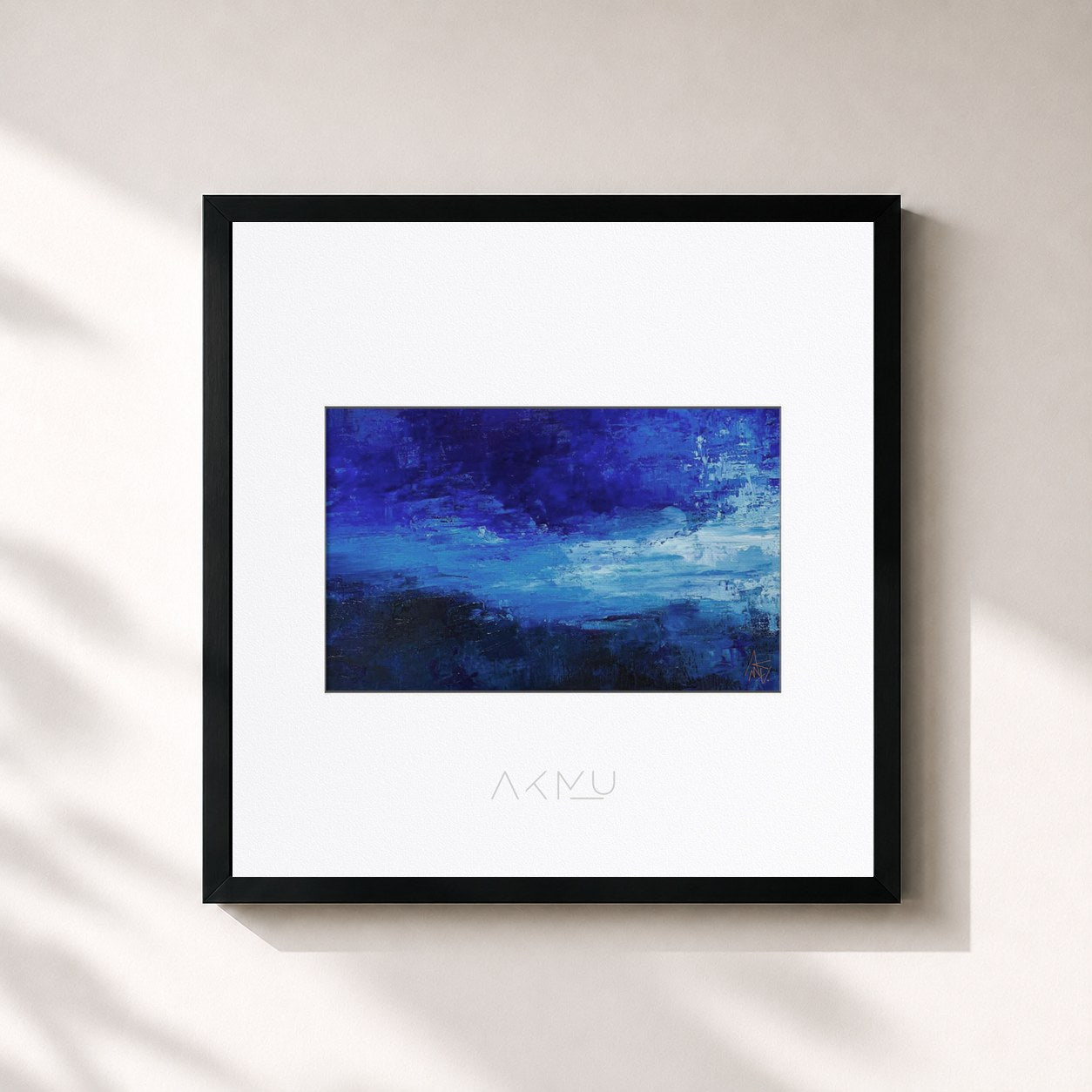 #noir Tableau carré de l'album SAILING de AKMU, cadre noir 32x32 cm