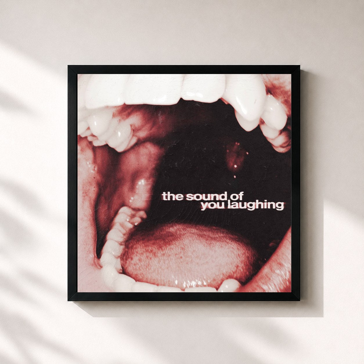 #noir Tableau carré de l'album The Sound of You Laughing de ThxSoMch, cadre noir 32x32 cm
