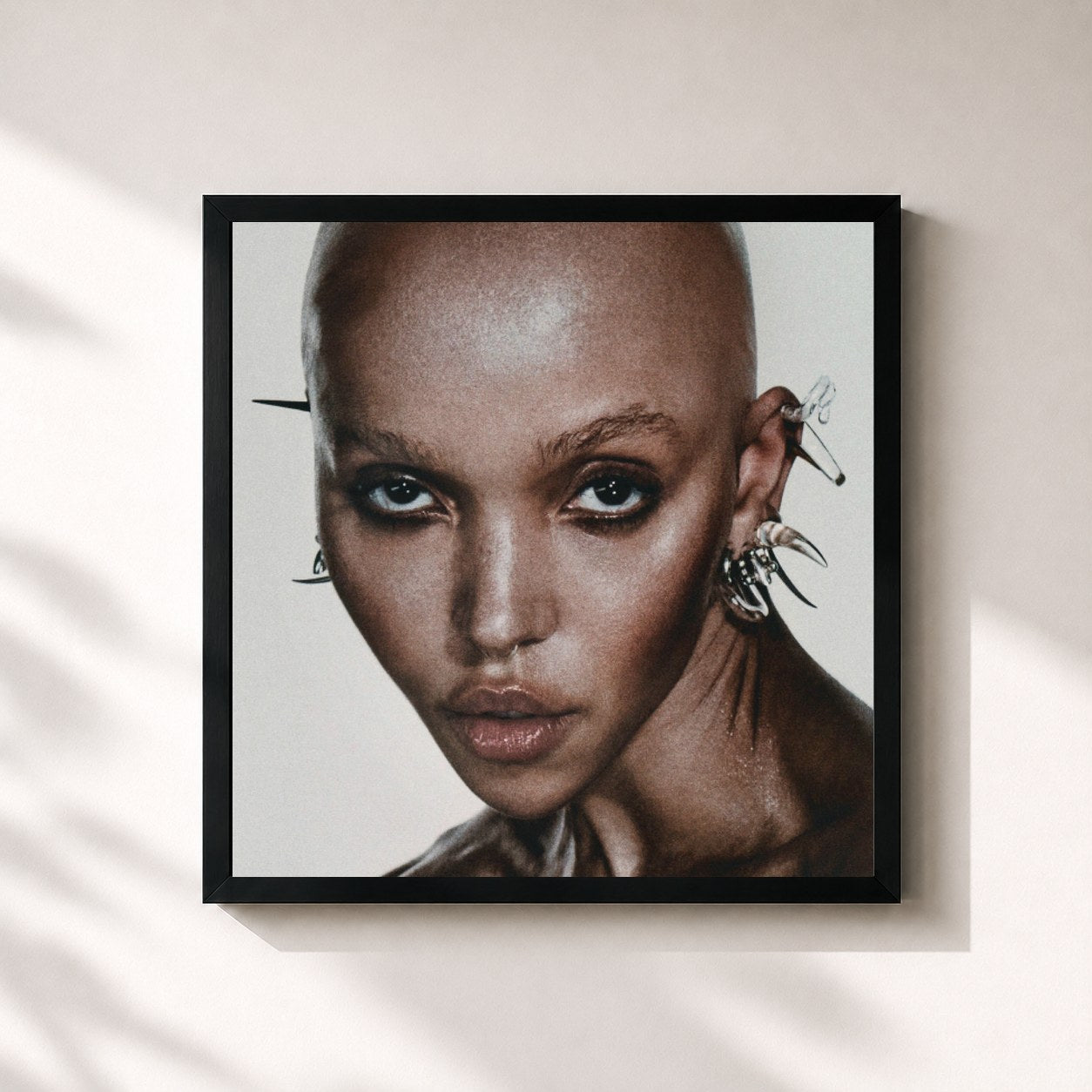 #noir Tableau carré de l'album EUSEXUA de FKA twigs, cadre noir 32x32 cm
