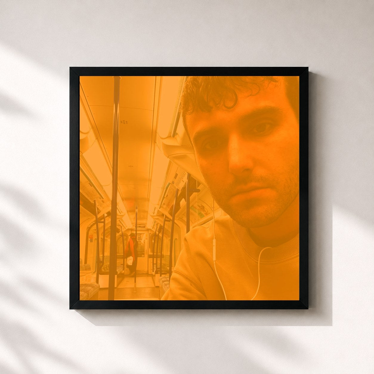 #noir Tableau carré de l'album Actual Life 2 (February 2 - October 15 2021) de Fred again.., cadre noir 32x32 cm