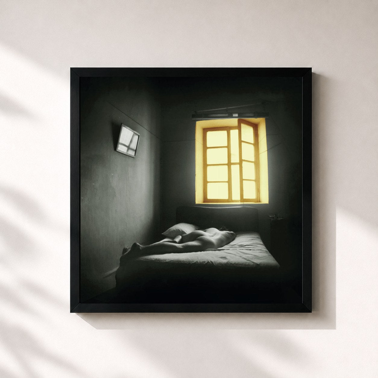 #noir Tableau carré de l'album Dog Man Star (30th Anniversary Edition) de Suede, cadre noir 32x32 cm