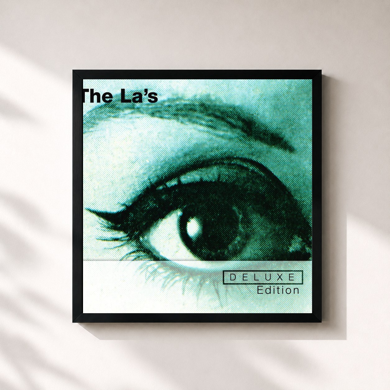 #noir Tableau carré de l'album The La's (Deluxe Edition) de The La's, cadre noir 32x32 cm