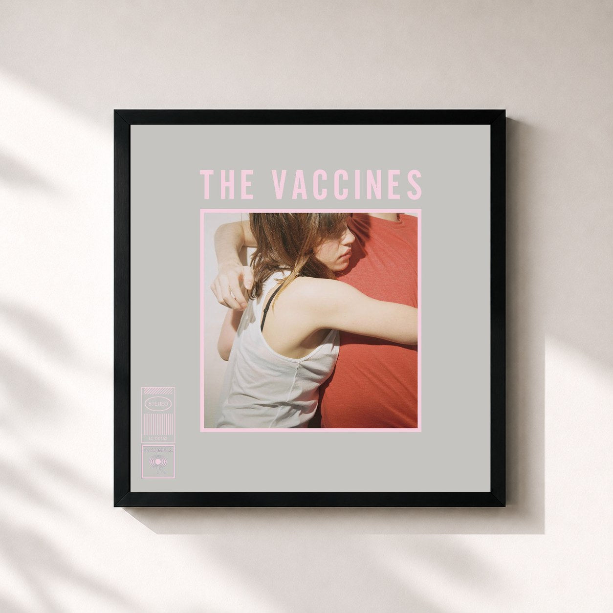 #noir Tableau carré de l'album What Did You Expect from The Vaccines? (B-Sides) de The Vaccines, cadre noir 32x32 cm