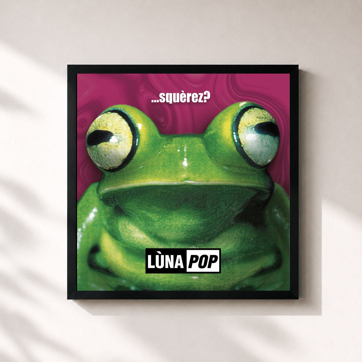 #noir Tableau carré de l'album ...Squèrez? (20th Anniversary Edition - Deluxe Edition) de Lùnapop, cadre noir 32x32 cm