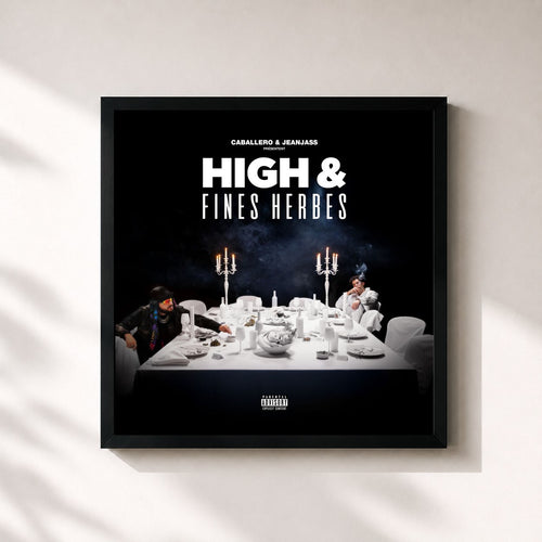Caballero & JeanJass · High & Fines Herbes — Affiche encadrée