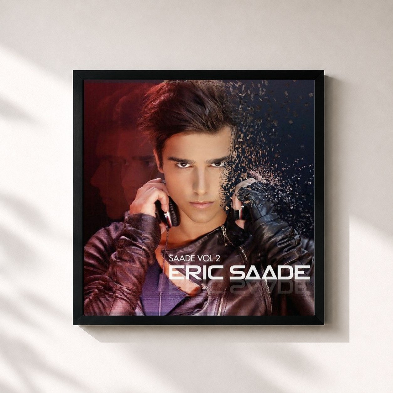 #noir Tableau carré de l'album Saade, Vol. 2 de Eric Saade, cadre noir 32x32 cm