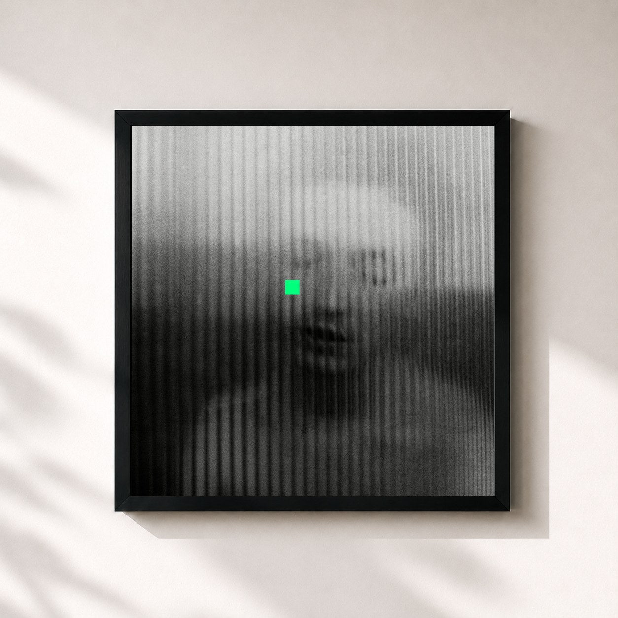 #noir Tableau carré de l'album the love that you want de Lewis Watson, cadre noir 32x32 cm