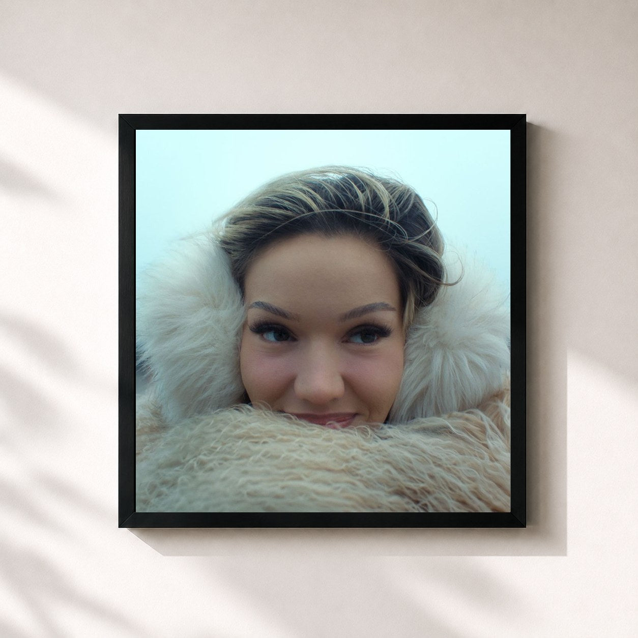 #noir Tableau carré de l'album Barbara – Becoming Shirin David (Soundtrack) de Shirin David, cadre noir 32x32 cm