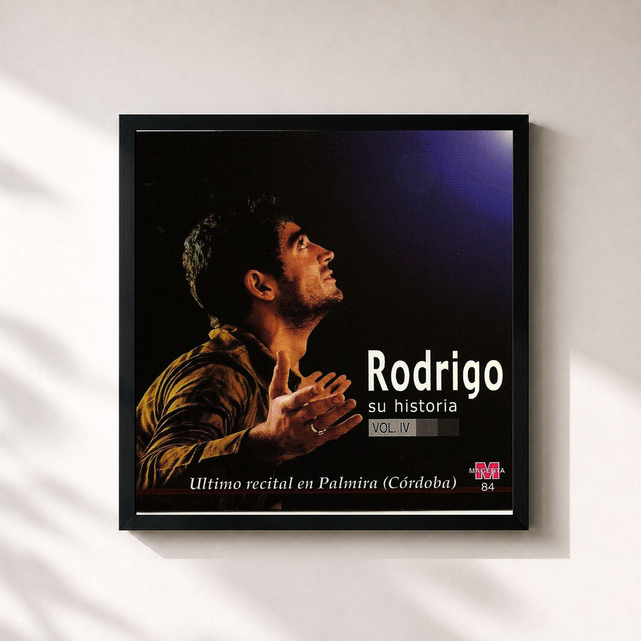 #noir Tableau carré de l'album Rodrigo - Su historia vol IV de Rodrigo, cadre noir 32x32 cm