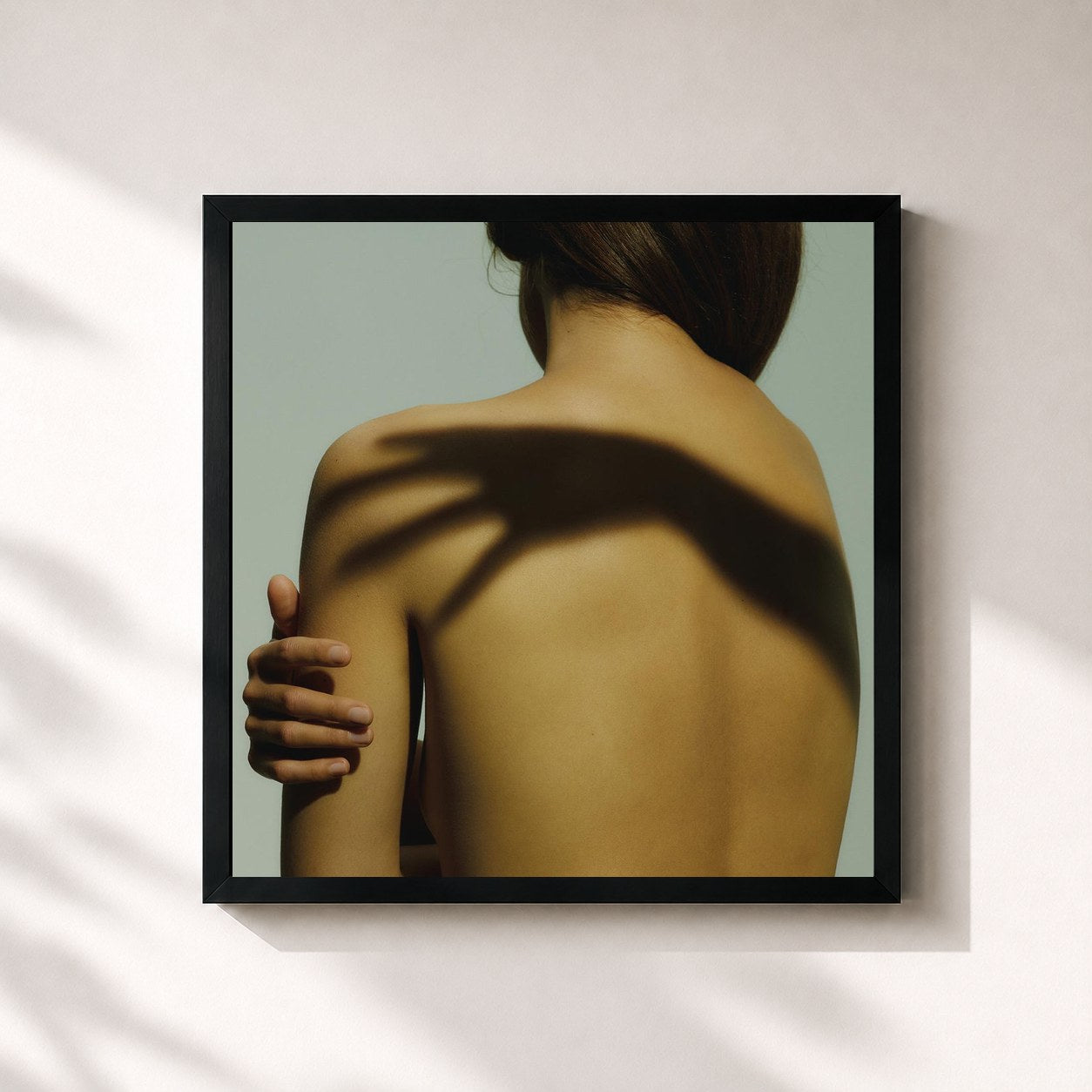 #noir Tableau carré de l'album Don't You de Wet, cadre noir 32x32 cm
