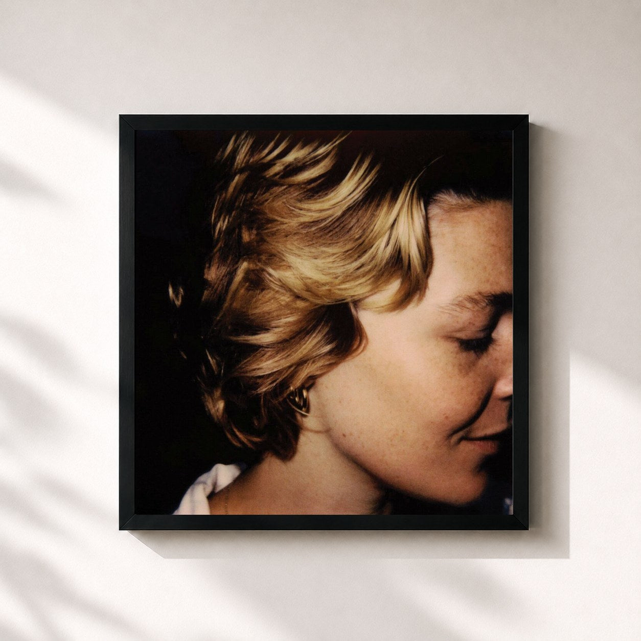 #noir Tableau carré de l'album Don't Forget Me de Maggie Rogers, cadre noir 32x32 cm