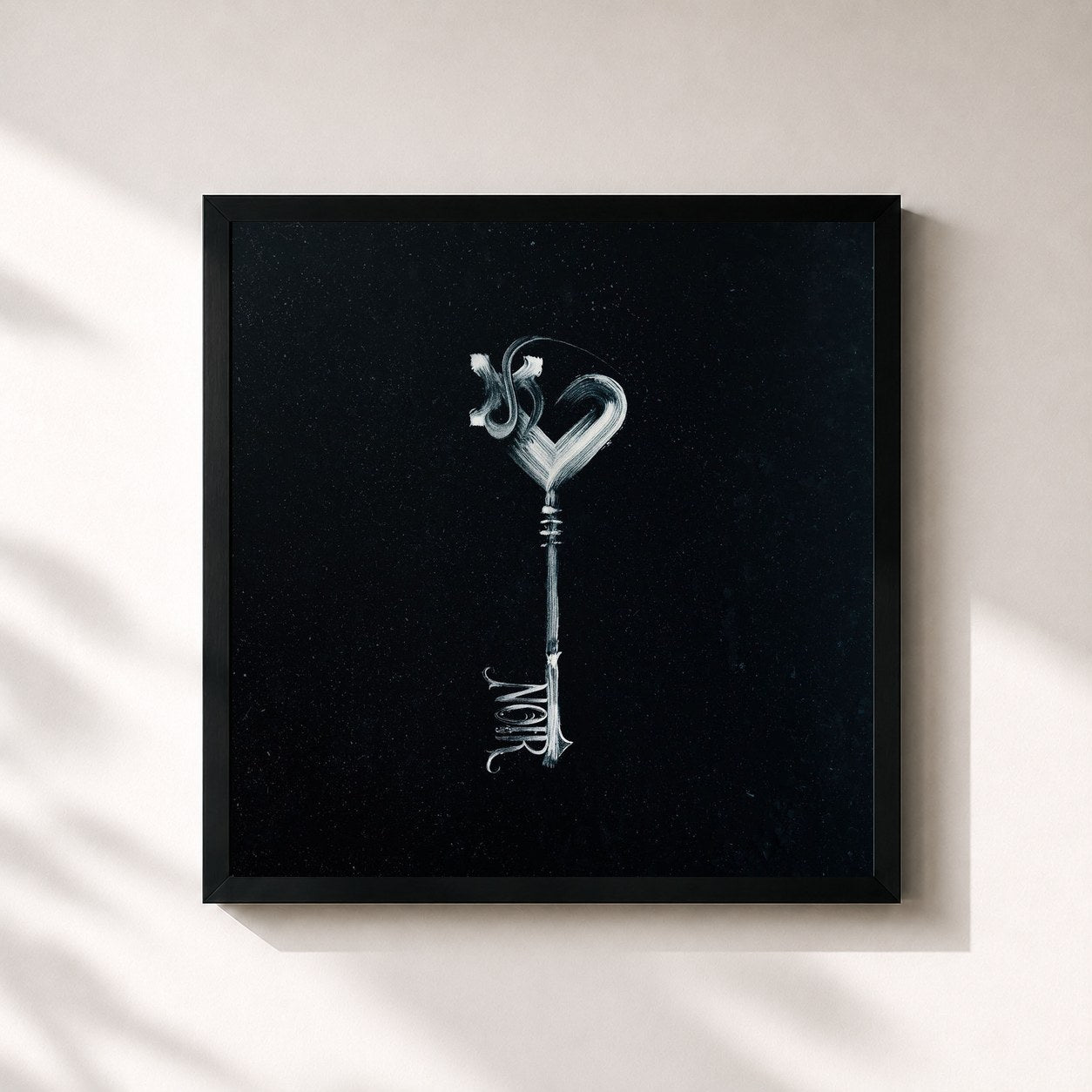 #noir Tableau carré de l'album OPVS NOIR Vol. 1 de Lord Of The Lost, cadre noir 32x32 cm