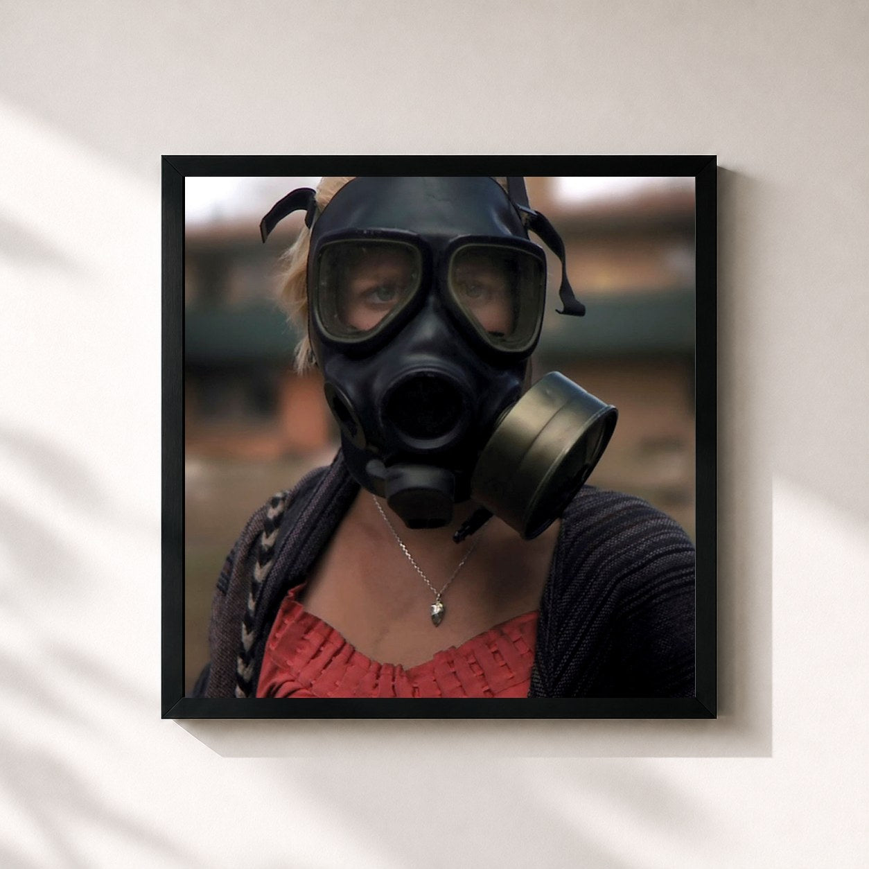 #noir Tableau carré de l'album Monsters (Original Motion Picture Soundtrack) de Jon Hopkins, cadre noir 32x32 cm