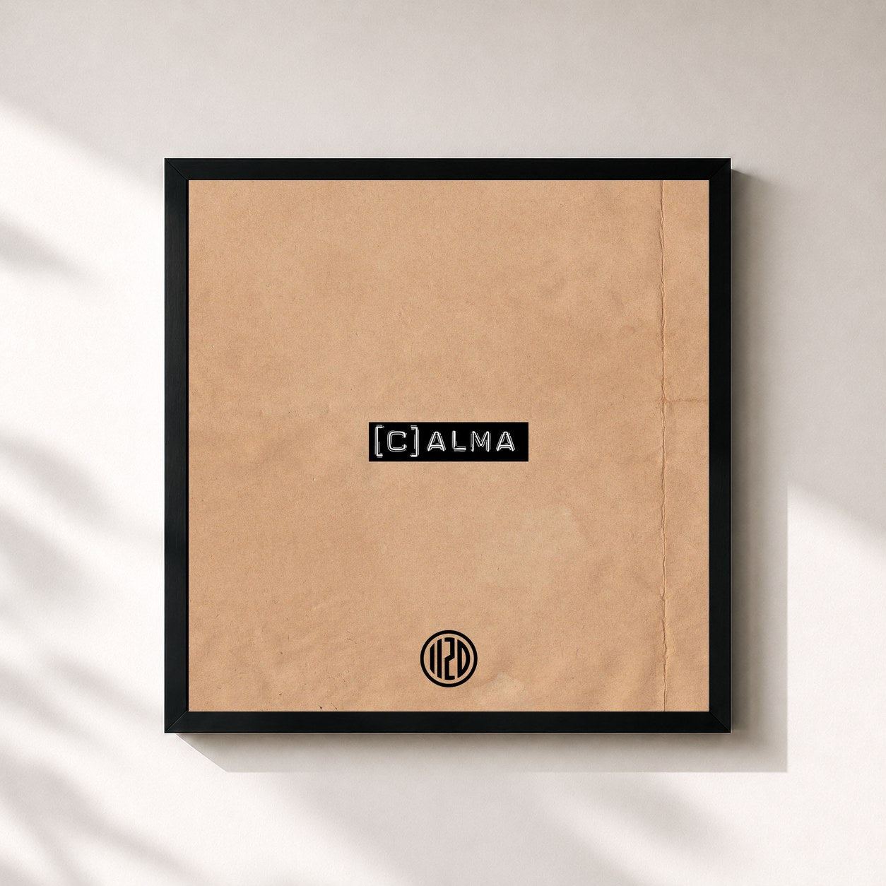 #noir Tableau carré de l'album [C]Alma de Onze:20, cadre noir 32x32 cm