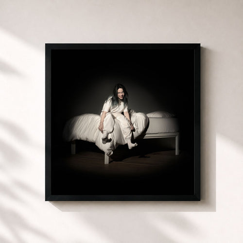 Billie Eilish · WHEN WE ALL FALL ASLEEP, WHERE DO WE GO? — Gerahmter Kunstdruck