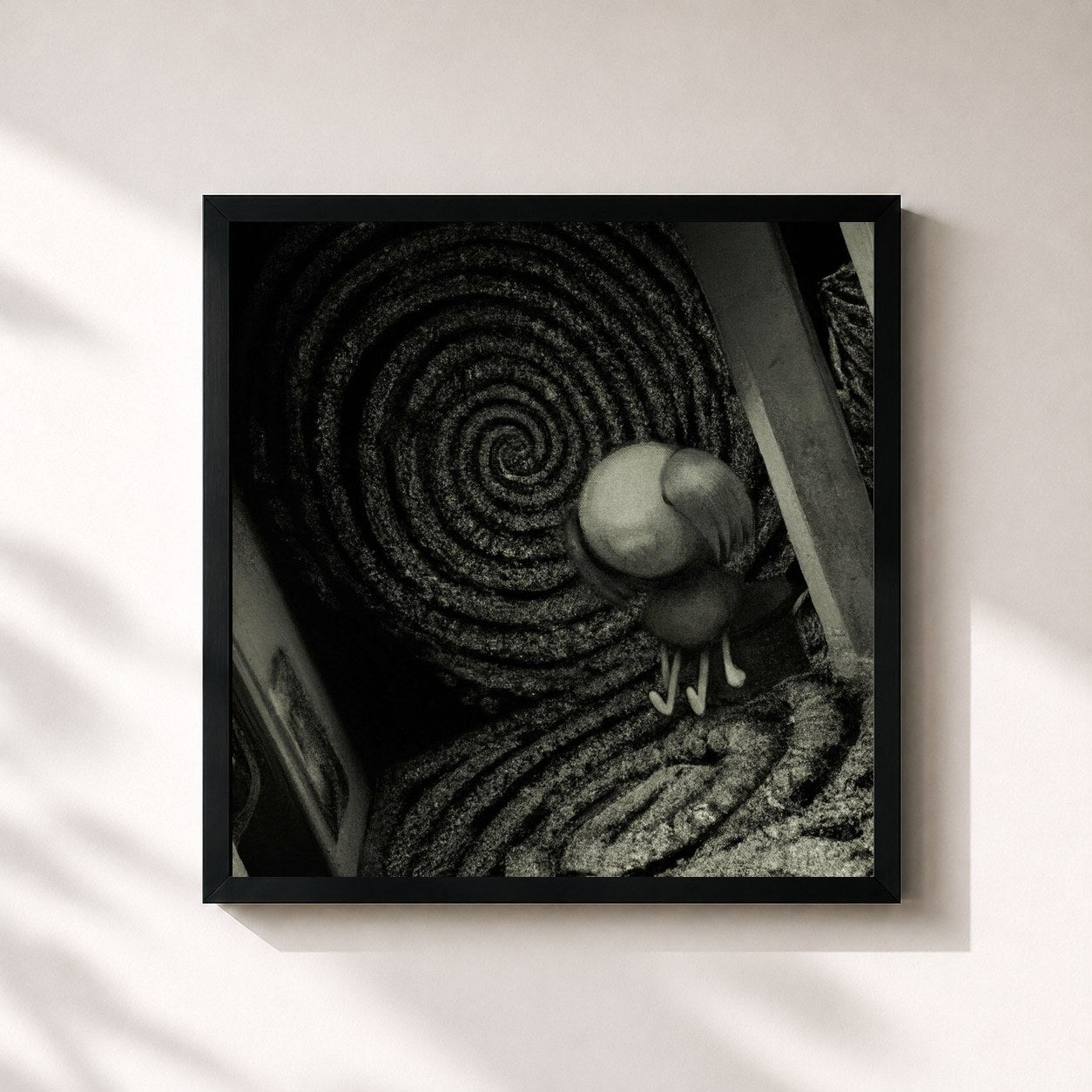 #noir Tableau carré de l'album CAPGRAS (:´༎ຶٹ༎ຶ`) DELUSION de Ptite Soeur, cadre noir 32x32 cm