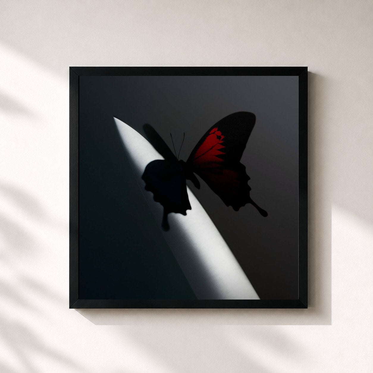 #noir Tableau carré de l'album Twelve Carat Toothache de Post Malone, cadre noir 32x32 cm