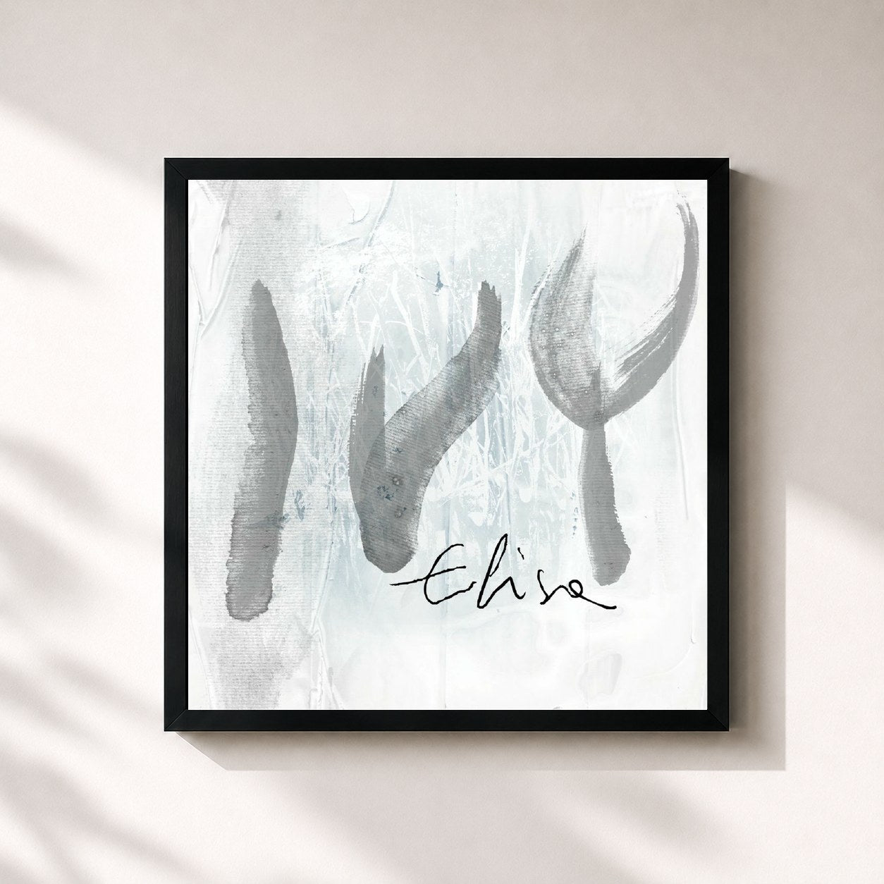 #noir Tableau carré de l'album Ivy (Deluxe Version) de Elisa, cadre noir 32x32 cm
