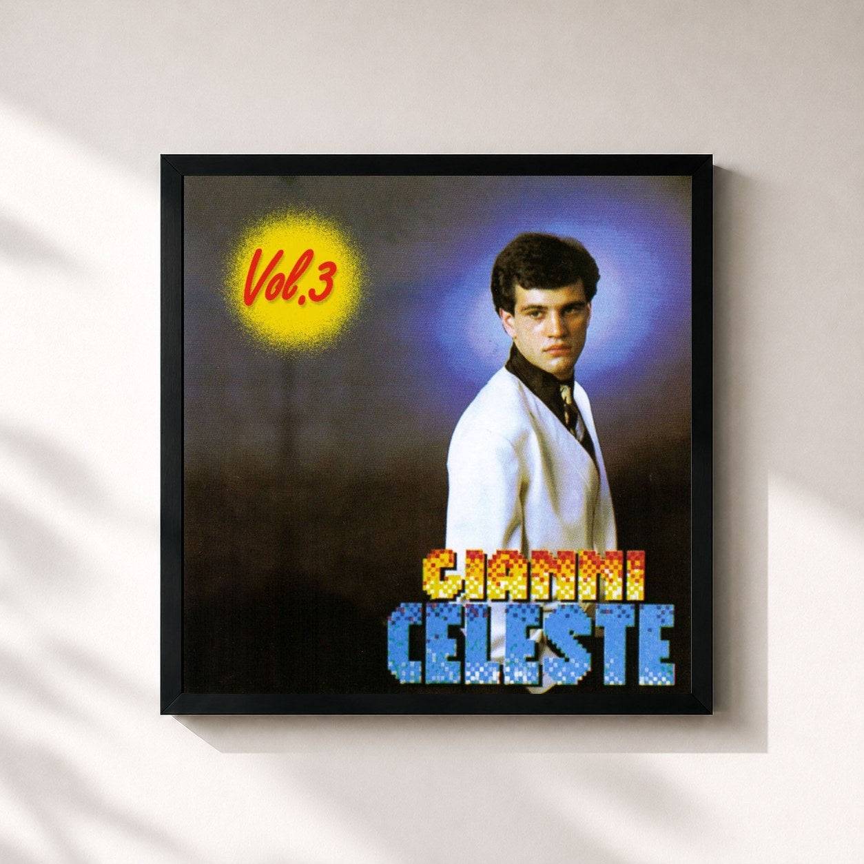 #noir Tableau carré de l'album Gianni Celeste vol.3 de Gianni Celeste, cadre noir 32x32 cm