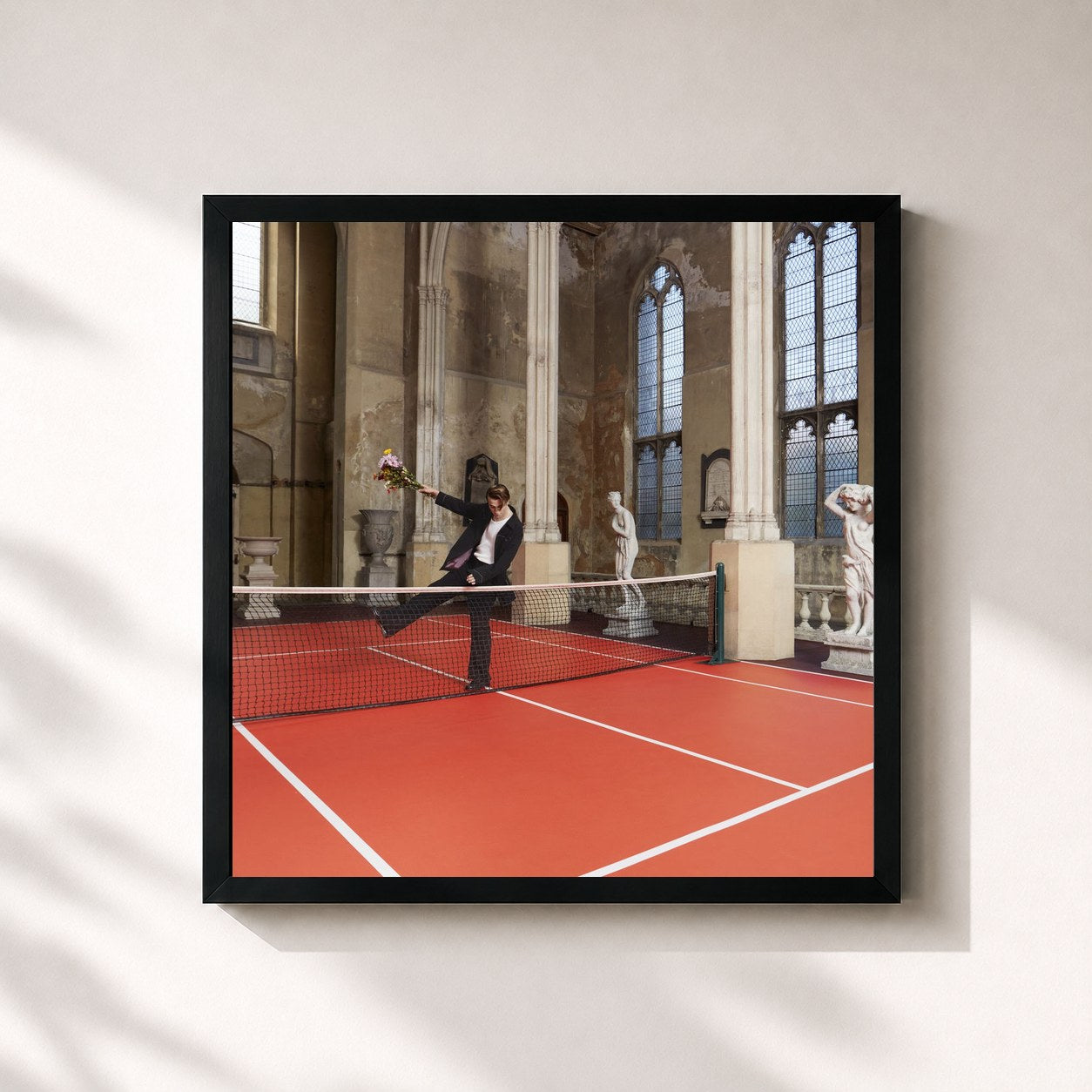 #noir Tableau carré de l'album AudioLust & HigherLove de SG Lewis, cadre noir 32x32 cm