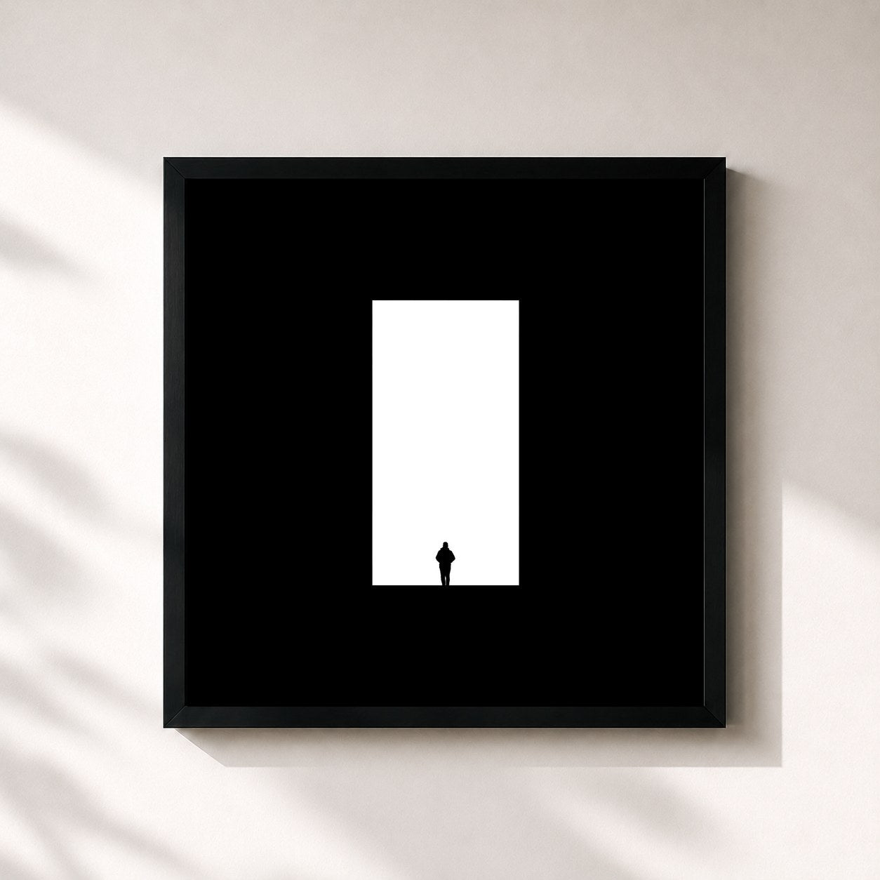 #noir Tableau carré de l'album AKT03 de Edo Saiya, cadre noir 32x32 cm