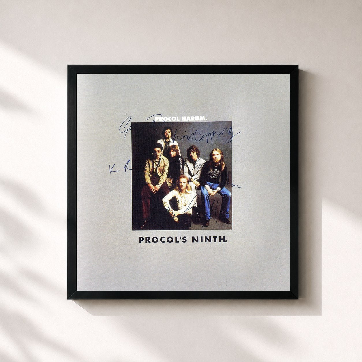 #noir Tableau carré de l'album Procol's Ninth de Procol Harum, cadre noir 32x32 cm