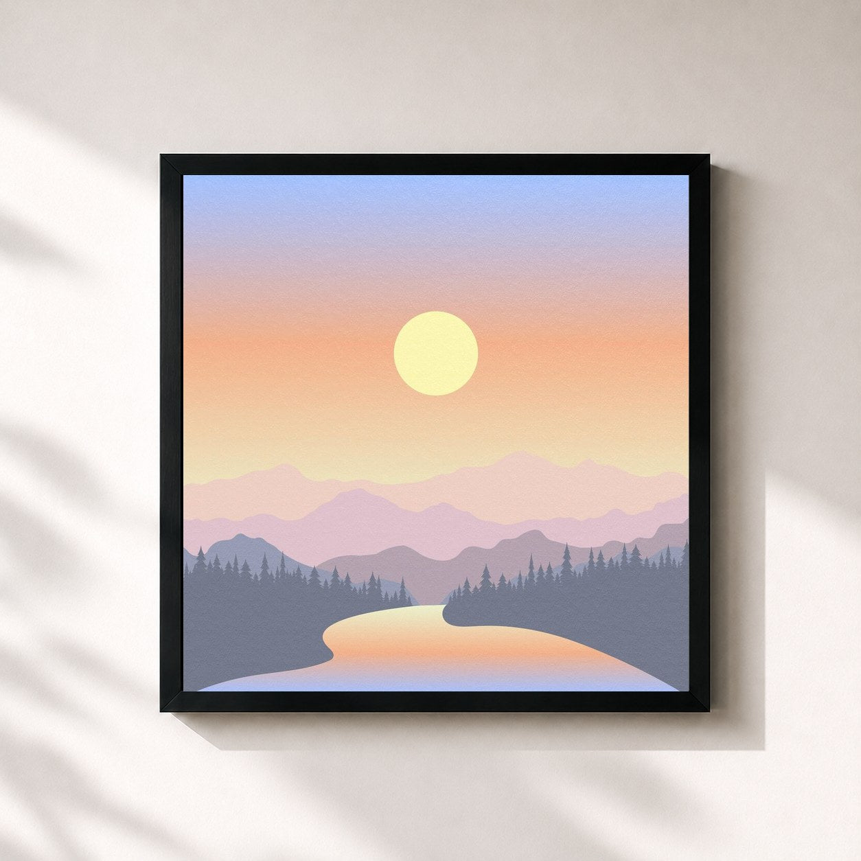 #noir Tableau carré de l'album Sunday Best (Japan Exclusive) de Surfaces, cadre noir 32x32 cm