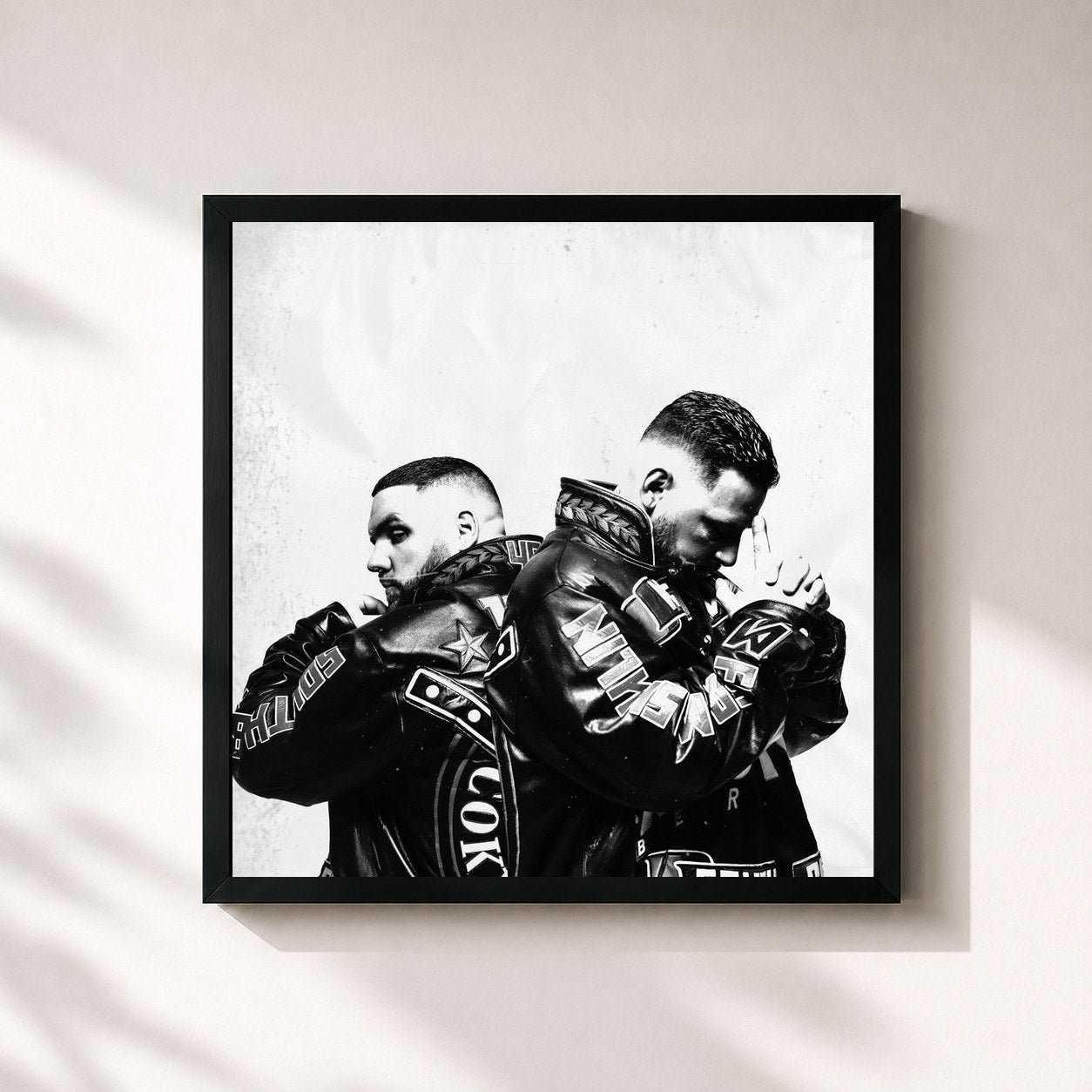 #noir Tableau carré de l'album CANCEL CULTURE NIGHTMARE (INSTRUMENTAL) de Fler, cadre noir 32x32 cm