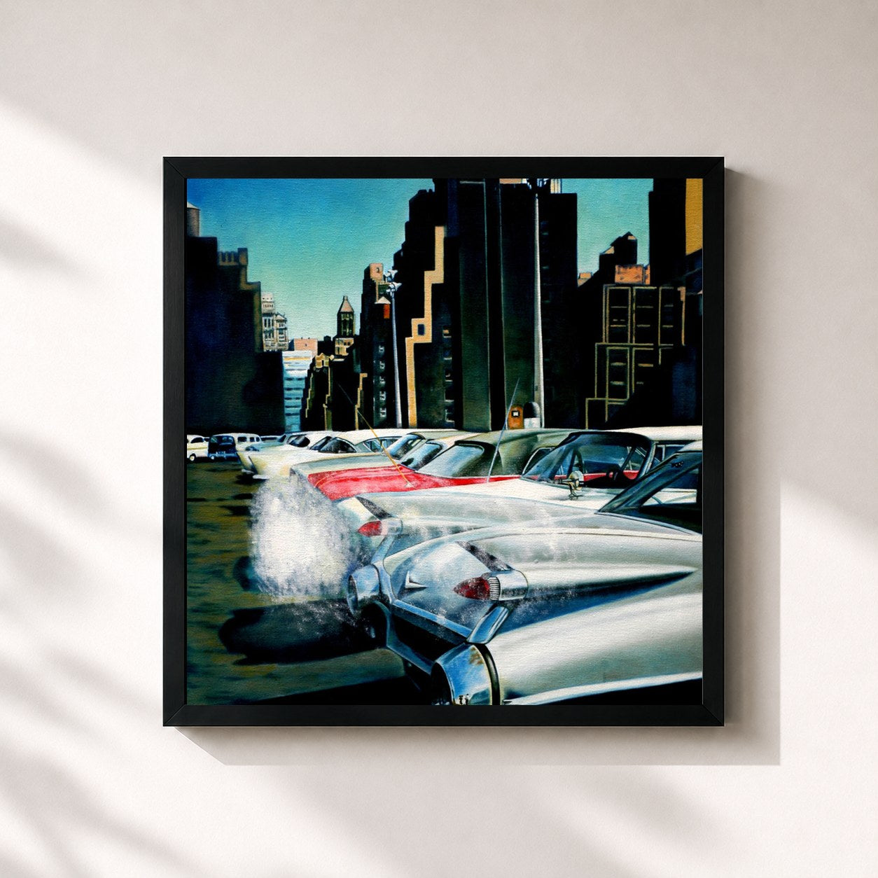 #noir Tableau carré de l'album Visible Idea of Perfection de The SIGIT, cadre noir 32x32 cm