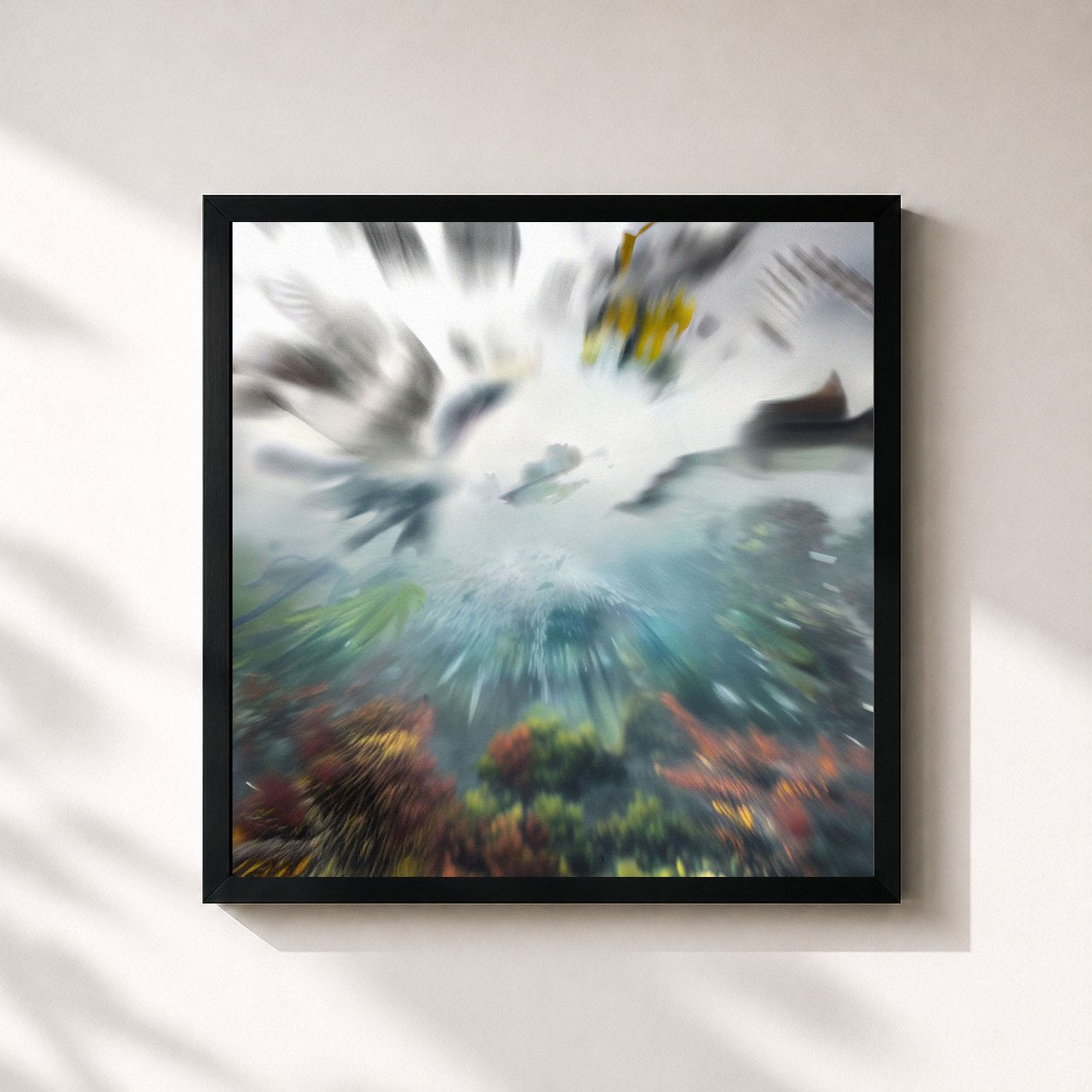 #noir Tableau carré de l'album Chordata Bytes I de Imogen Heap, cadre noir 32x32 cm