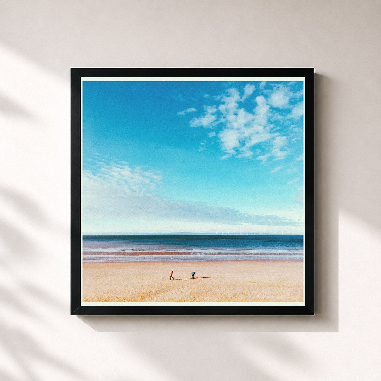 #noir Tableau carré de l'album It's the Season Again de Finesse, cadre noir 32x32 cm