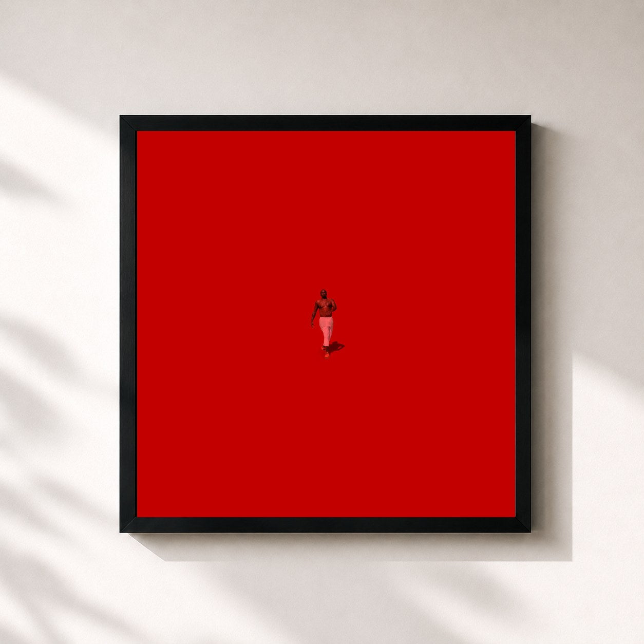 #noir Tableau carré de l'album The Love Album: Off The Grid de Diddy, cadre noir 32x32 cm